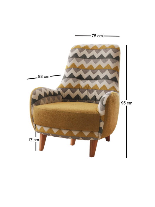 Atelier Del Sofa Zikzak - Yellow